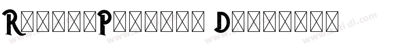RusticPrinted Demo字体转换